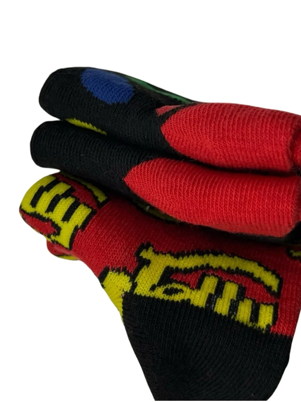 Jelly Belly Kids Crew Socks 3 Pack Crazy Boxer M/L Shoe Size 1-7 NWT